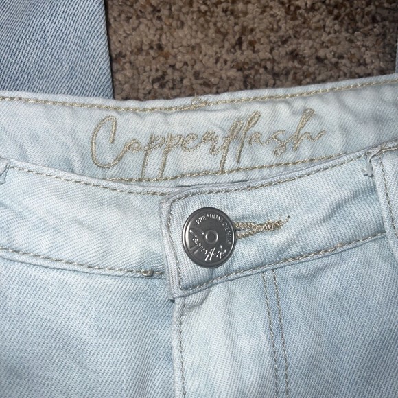 Cooper flash highrise skate wide leg ombre jeans sz 8 Fast Shipping - Picture 4 of 9